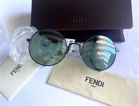 Fendi Women's Round Sunglasses FF0248S 1EDXR Green 53mm